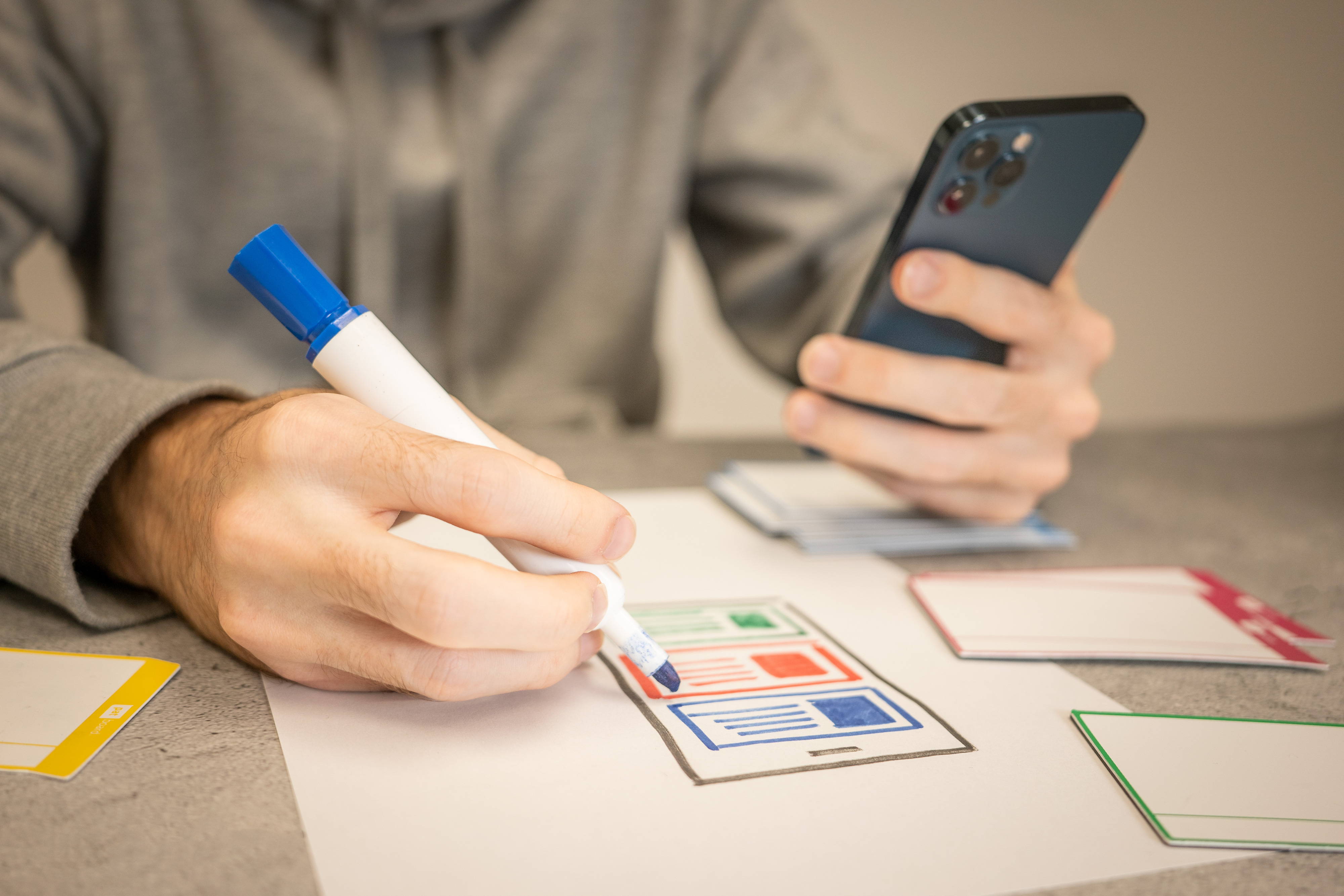 UX Designer Optimising Website Designs