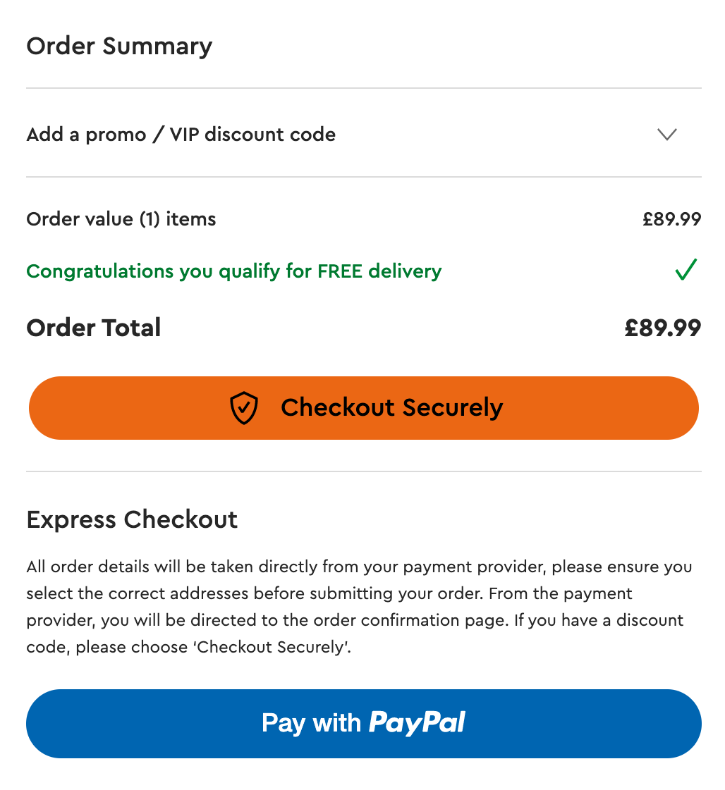 Lego Express Checkout