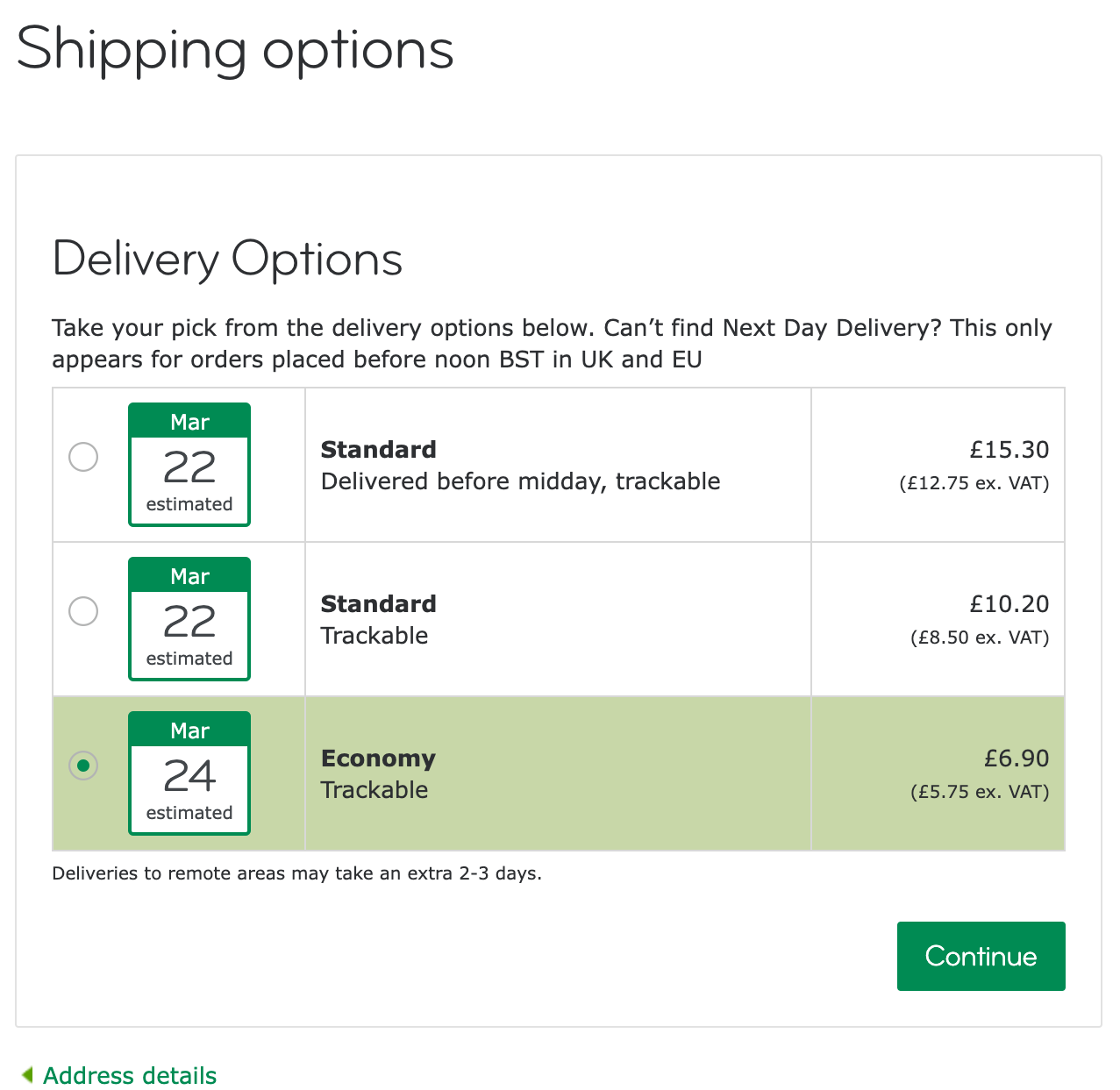 Moo Shipping Options