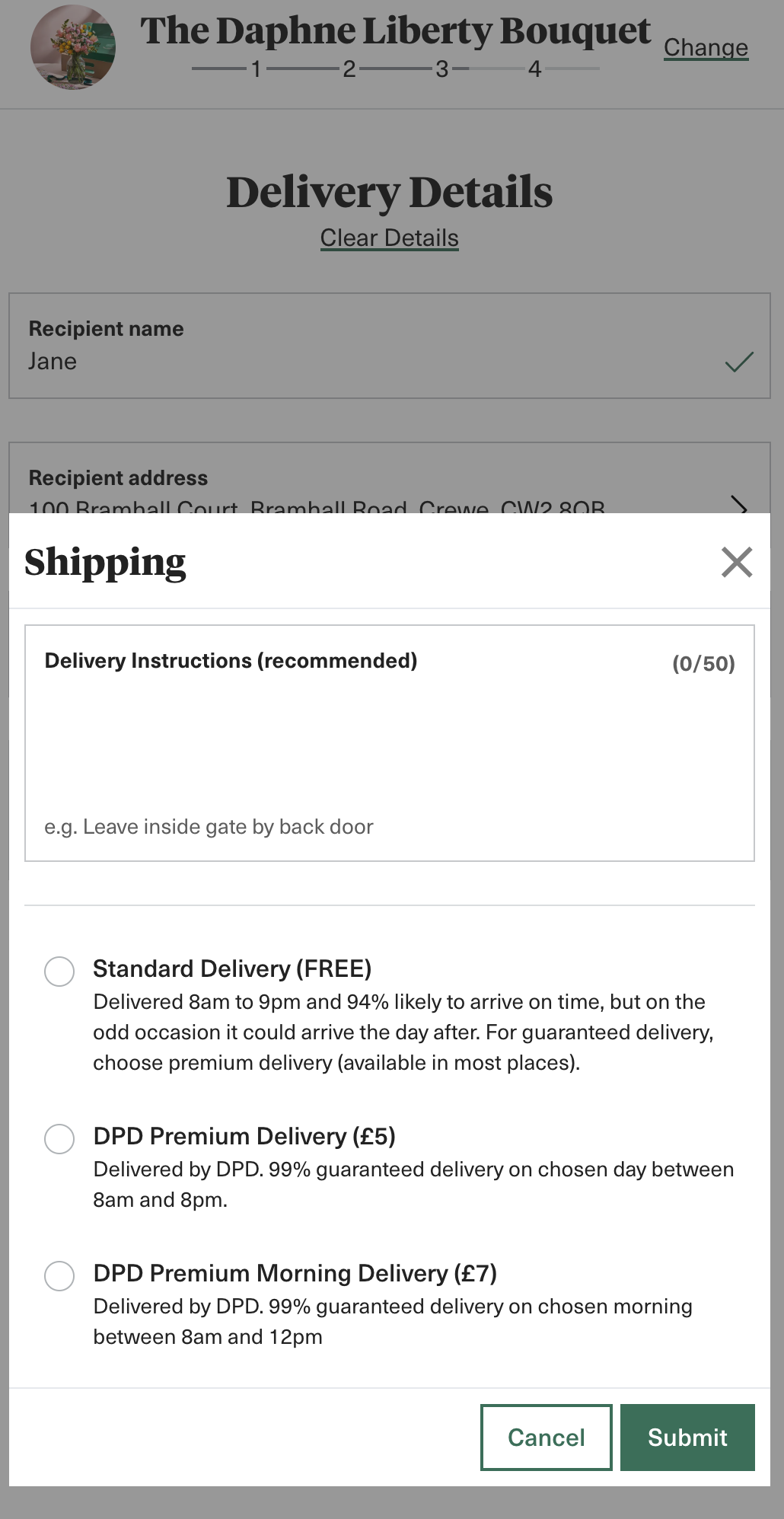 Bloom & Wild Shipping