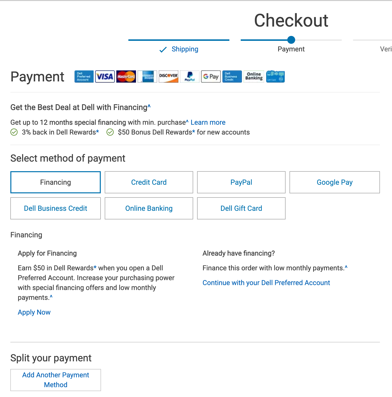 Dell Payment Options
