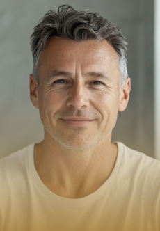 Man smiling