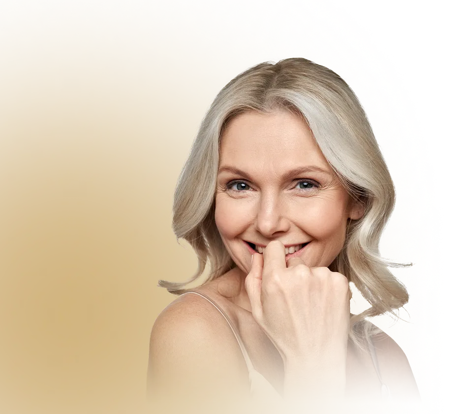 Woman smiling