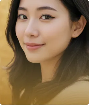 Woman smiling