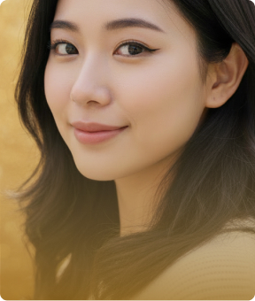 Woman smiling