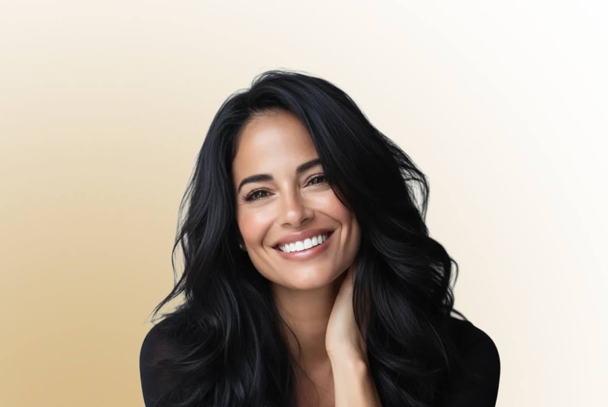 Woman smiling