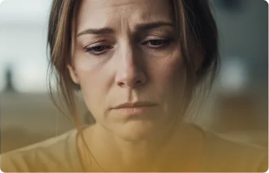 Woman sad