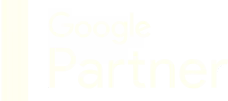 Google Partner logo with multicolored 'Google' text above black 'Partner' text on a white background.