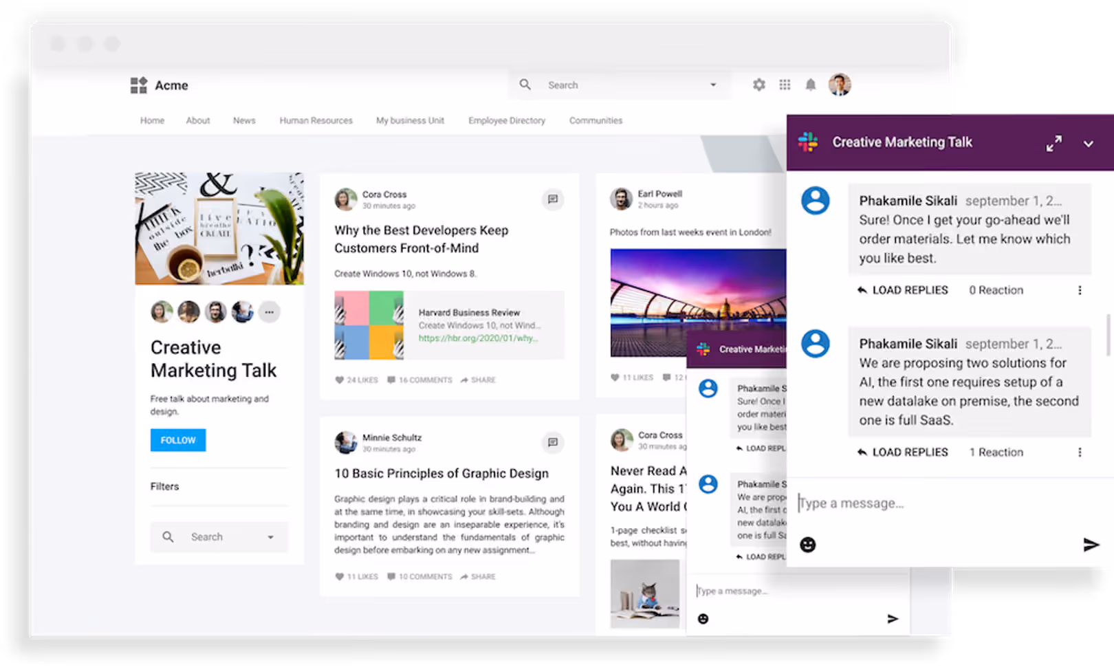 Intégration de Slack sur LumApps