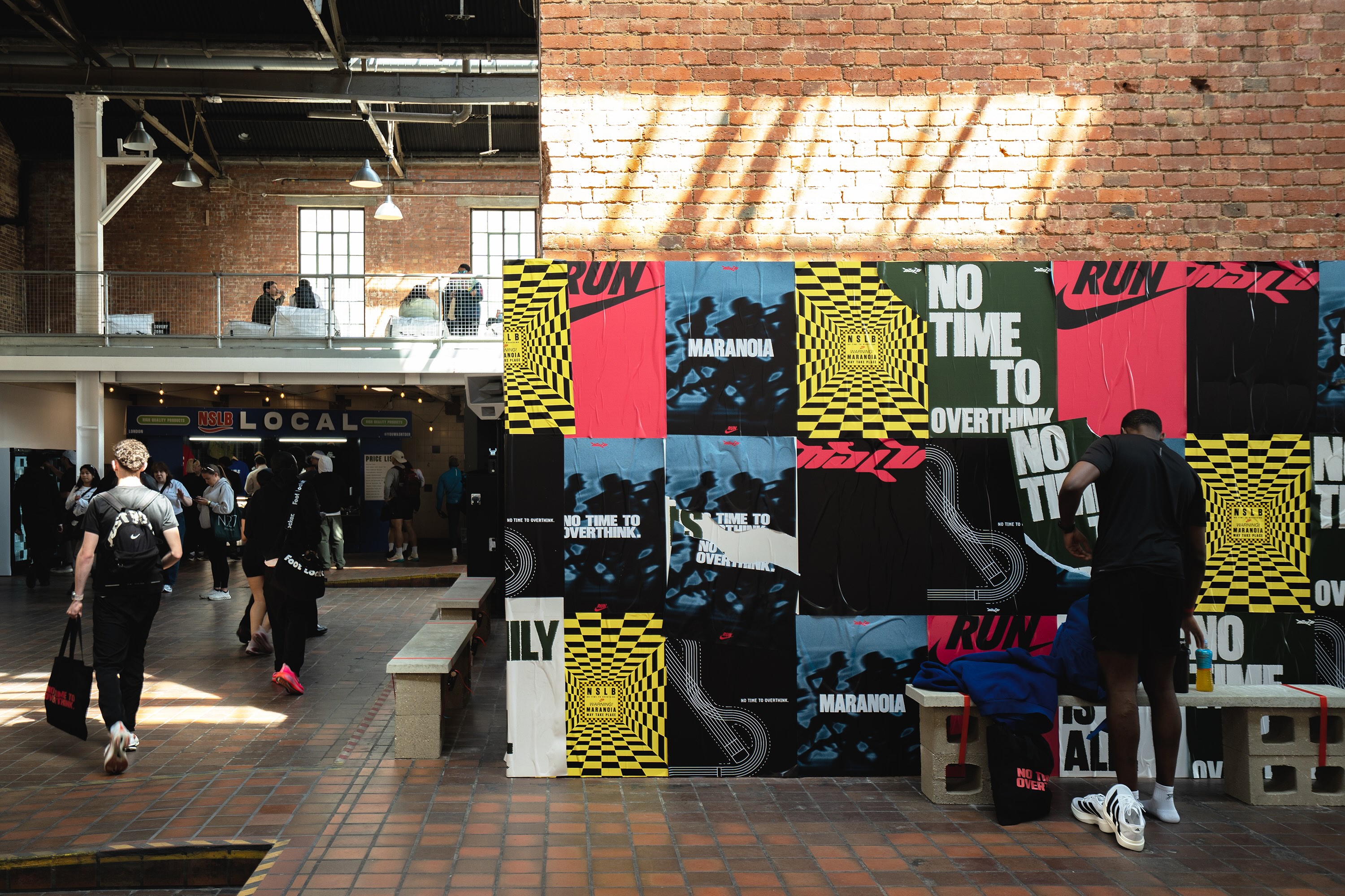 Creative production imagery from the Nike Running x NSLB race event