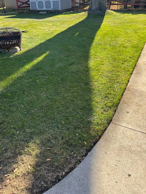 An image of clean long and sidewalk edging