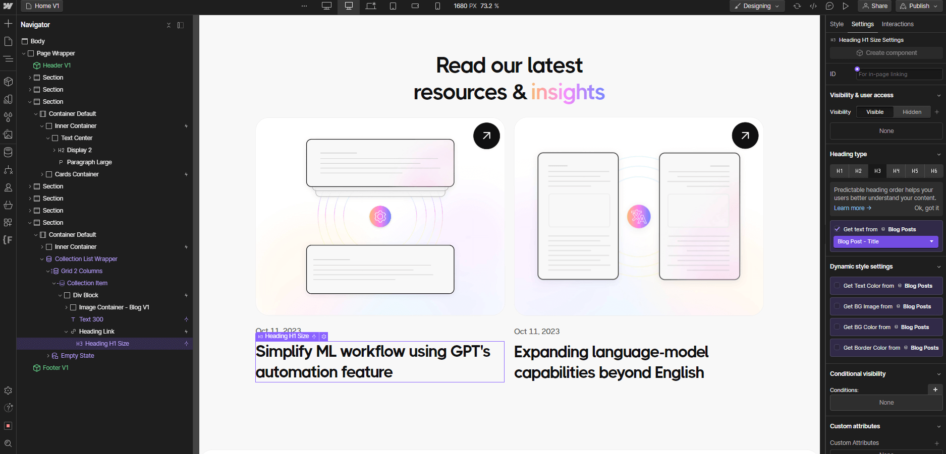 CMS Content - Techbot X Webflow Template