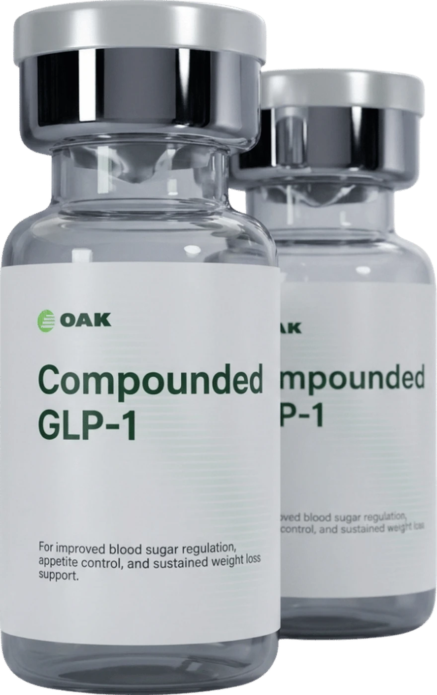 Oak Compounded GLP-1 vial