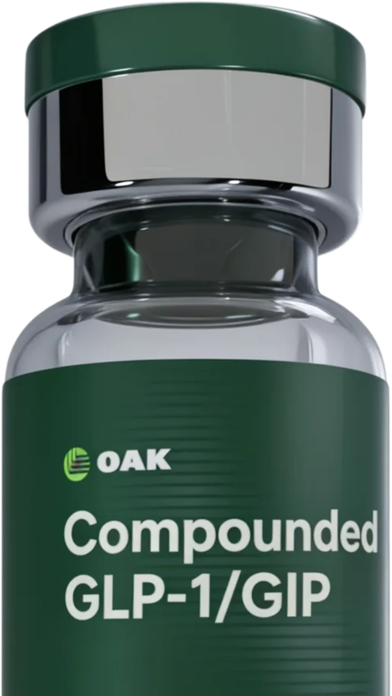 Oak compounded GLP-1/GIP vial