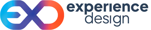 Experience Design logo with a colorful infinity symbol and the words 'experience design'.