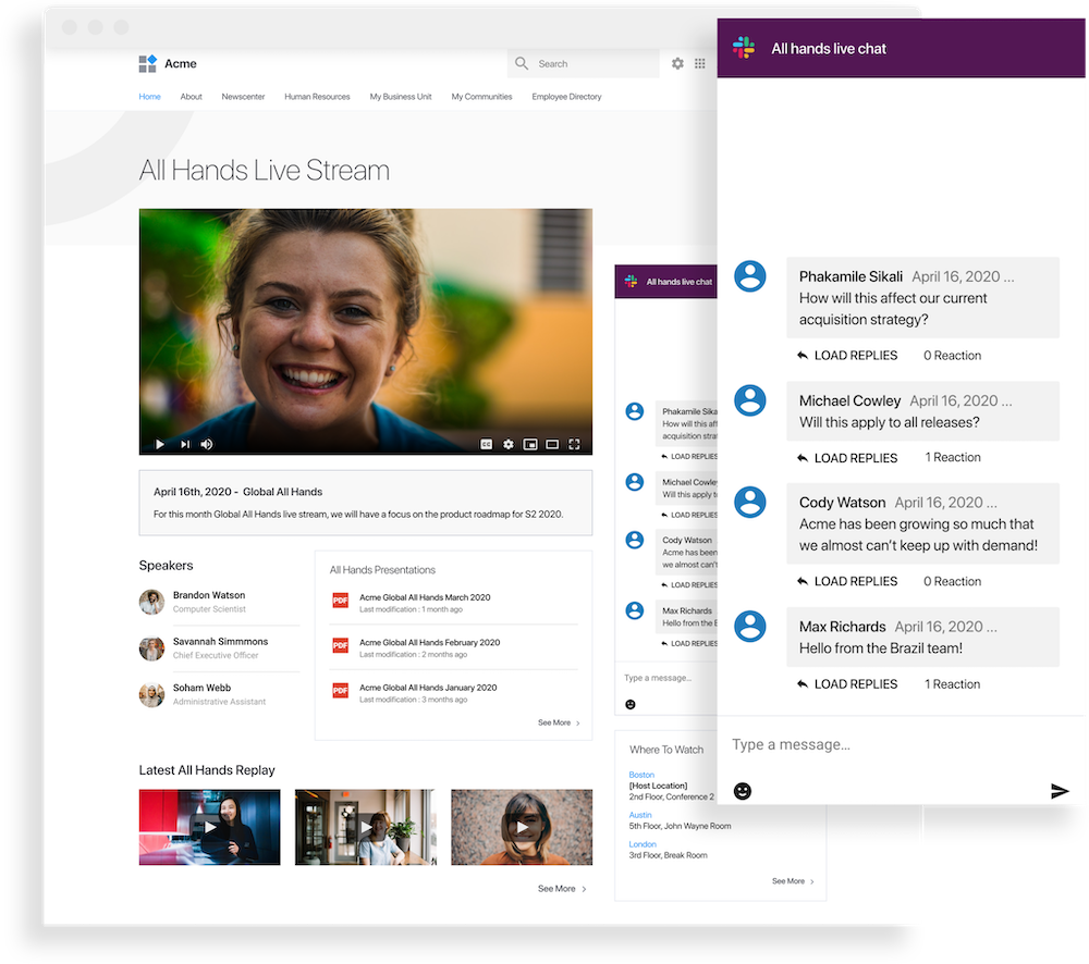 Slack Integration for All Hands - LumApps