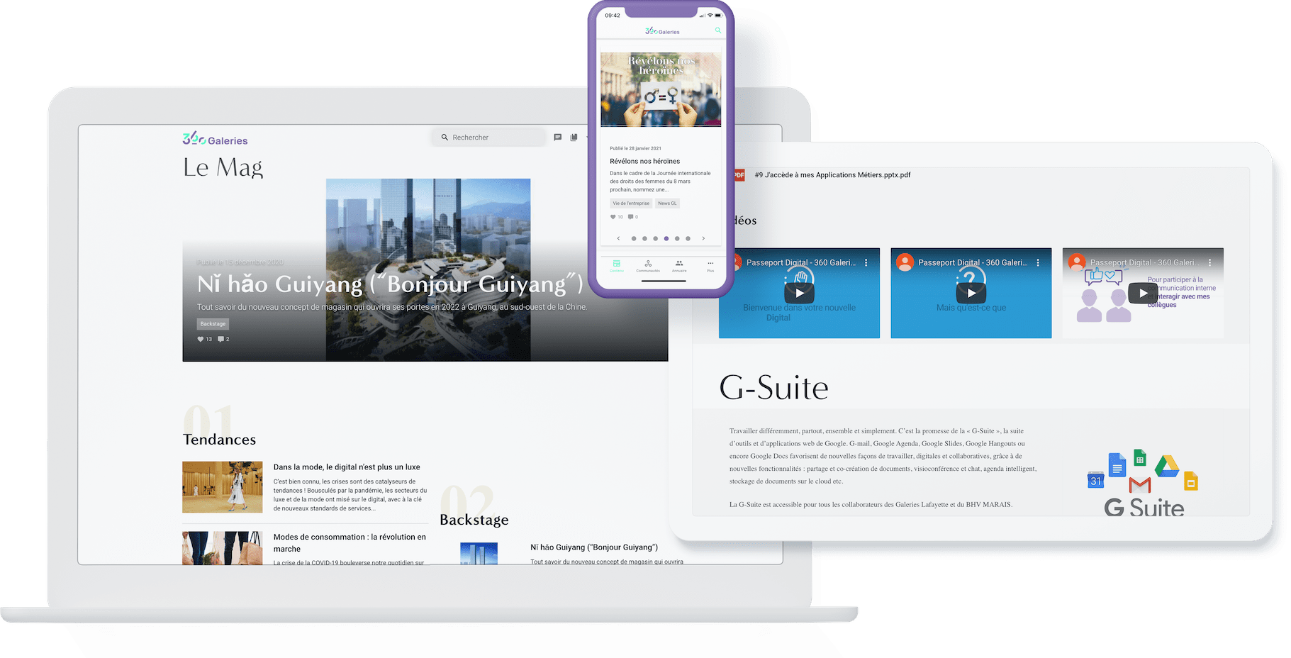 Galeries Lafaytte intranet use cases