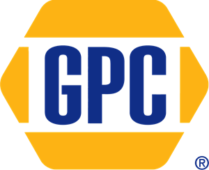 GPC logo with bold blue letters and orange partial hexagon shapes above and below.