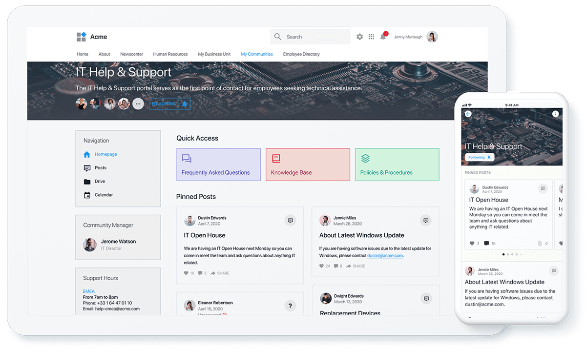 usecase-IT_help_&_support-mockup Use Case - Brand Portal - Lumapps Intranet