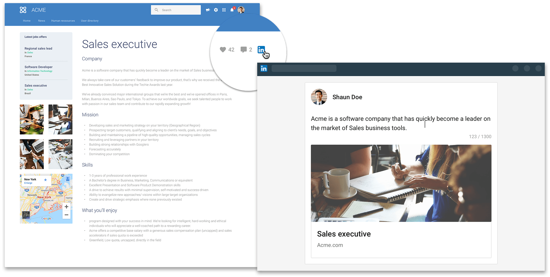lumapps-employee-social-advocacy-solution-example LumApps Employee Social Advocacy Solution Example