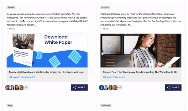 LumApps Employee Advocacy on LinkedIn LumApps Employee Advocacy on LinkedIn