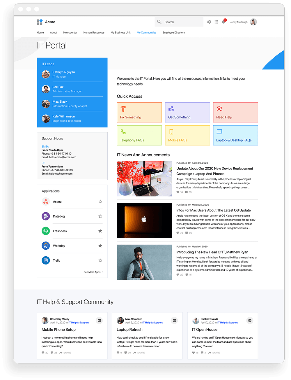 LumApps IT Portal