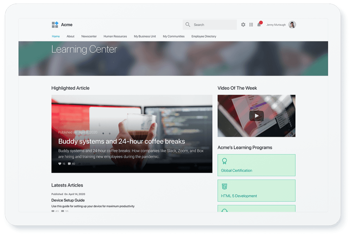usecase-learning_center-mockup Use Case - Brand Portal - Lumapps Intranet