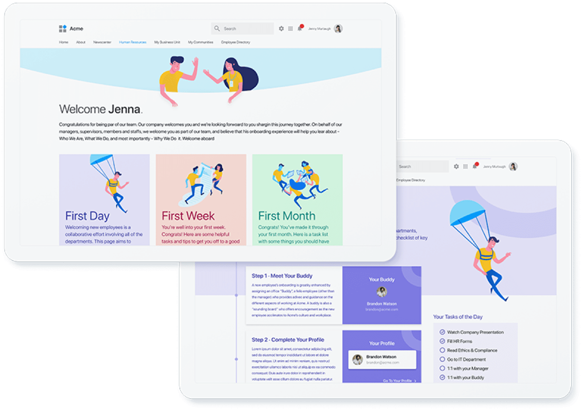 usecase-onboarding_center-mockup Use Case - Brand Portal - Lumapps Intranet