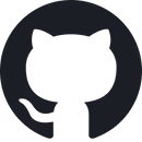 Black GitHub Octocat logo on a white background.
