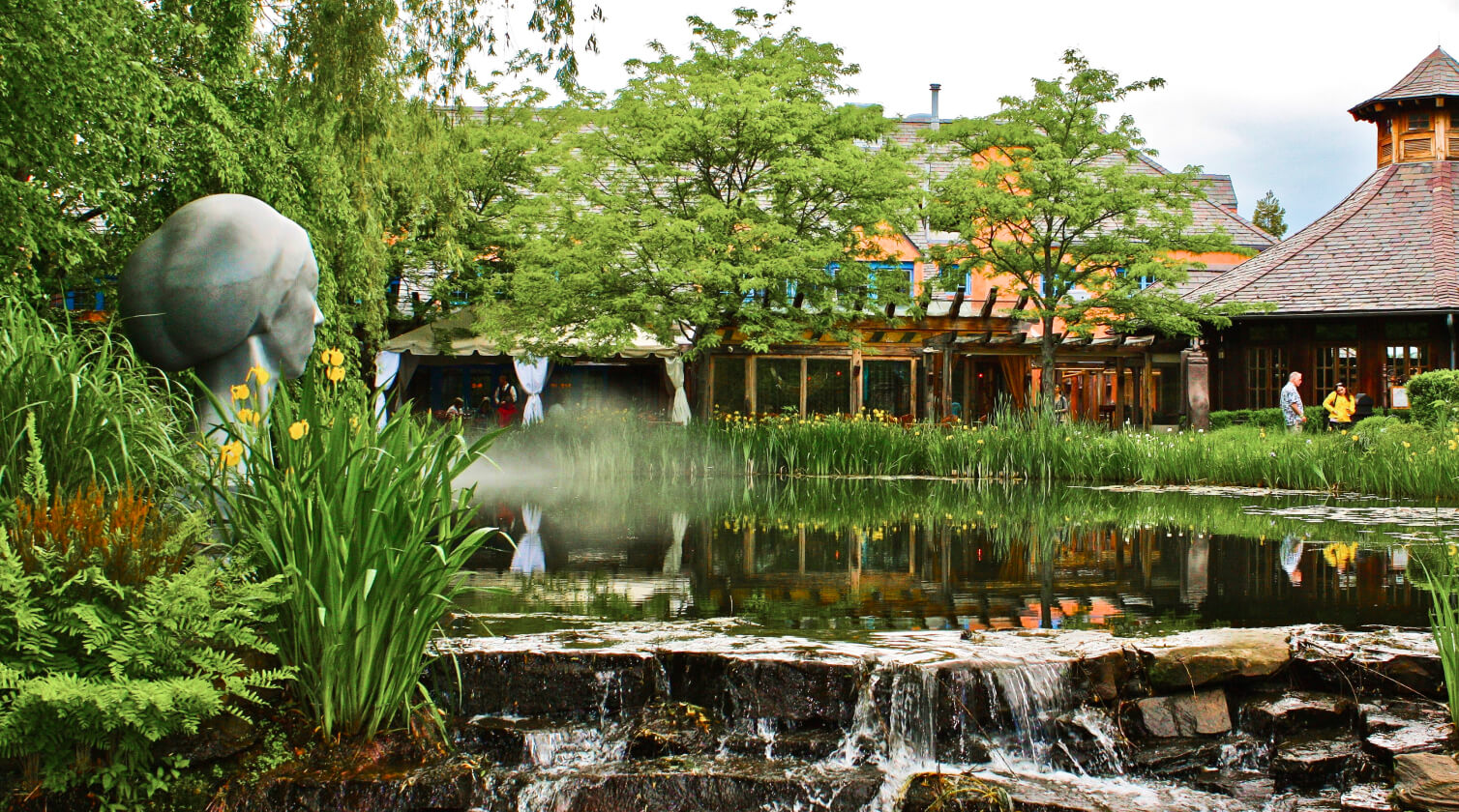 What is the role of garden fountains in landscaping design