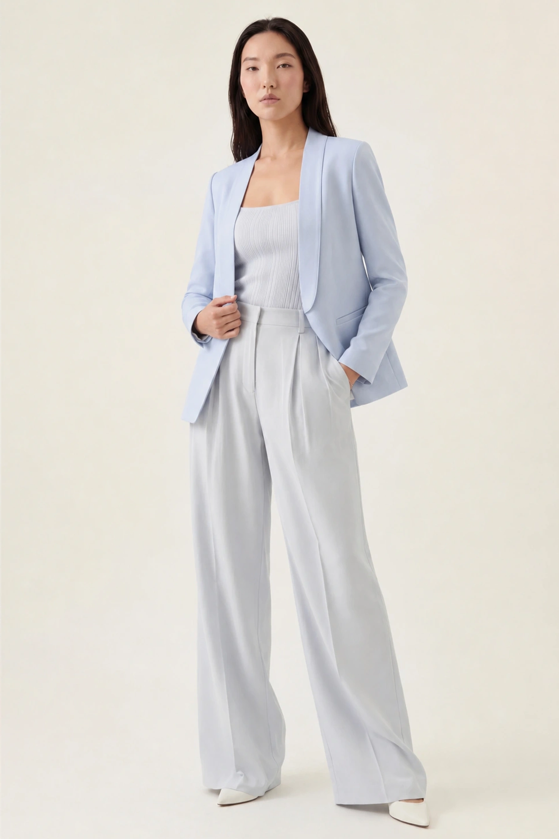 Same garment, market B model and look