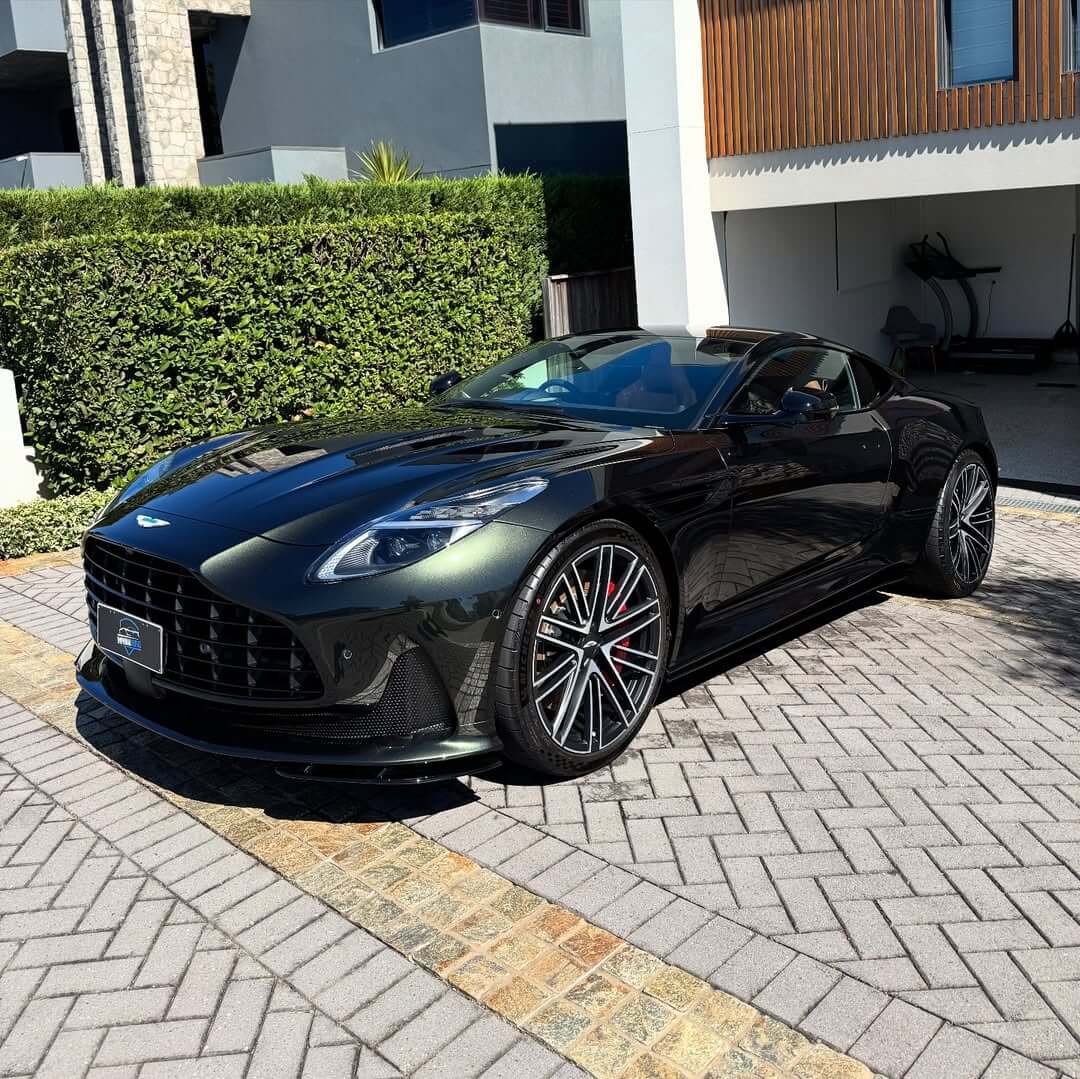 Aston Martin DB11 with a high gloss ceramic coating finish