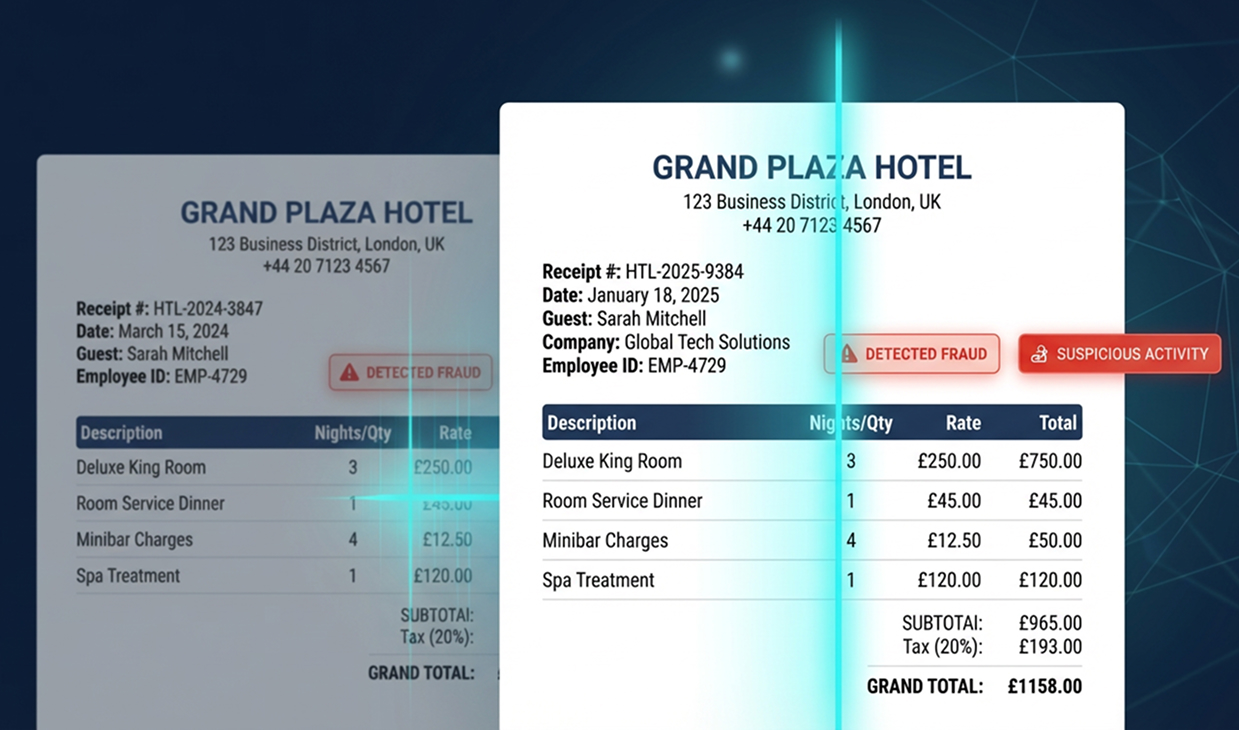 Employee expenses fraud detection AI tool