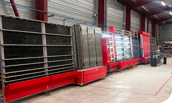 Ligne de double vitrage