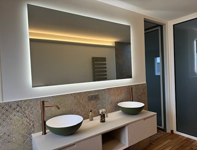 Miroir lumineux salle de bain