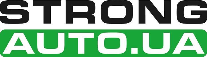 StrongAuto.ua logo with STRONG in black and AUTO.UA in white on a green background.