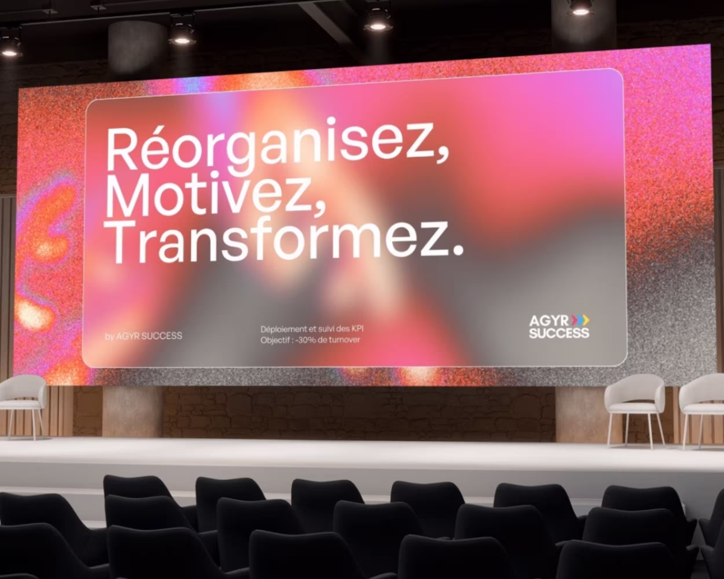 Support de formation Agyr Success projeté en salle.