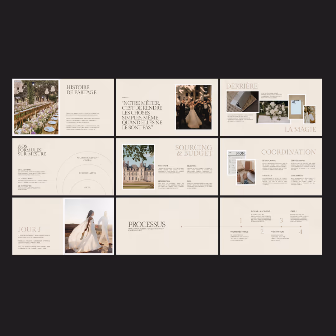 Visuel d'un document stratégique élaboré par Cyriac Studio pour un de ses clients.