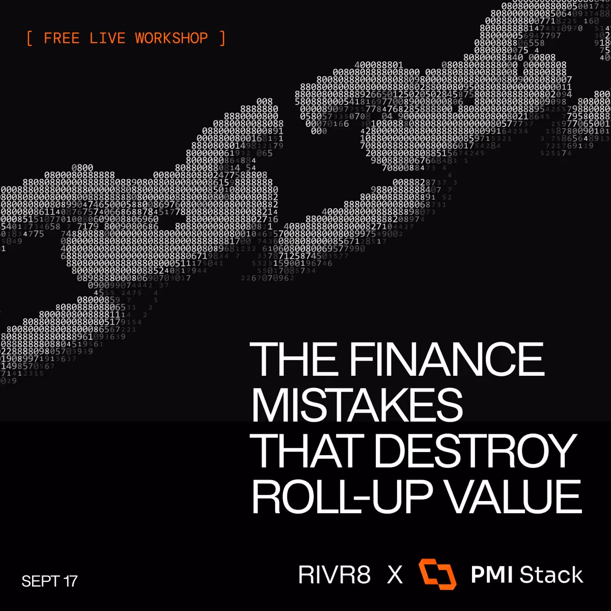 The Finance Mistakes That Destroy Roll-Up Value, free live workshop on 17 September