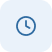 Blue outline clock icon representing audience monetization timing