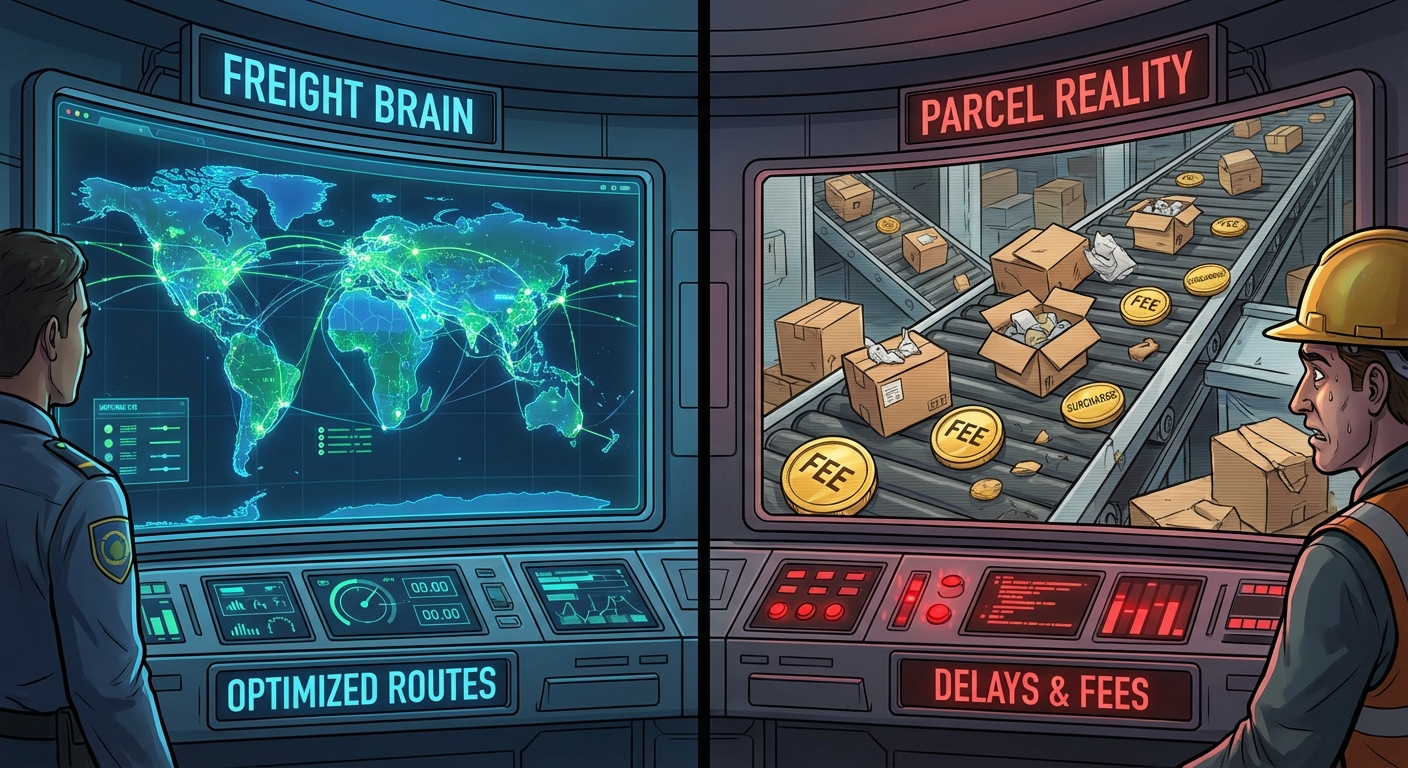 Parcel vs Freight Cost Dynamic Illustration