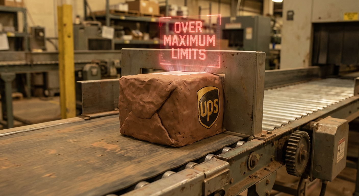What does UPS Over Maximum Limits charge mean?