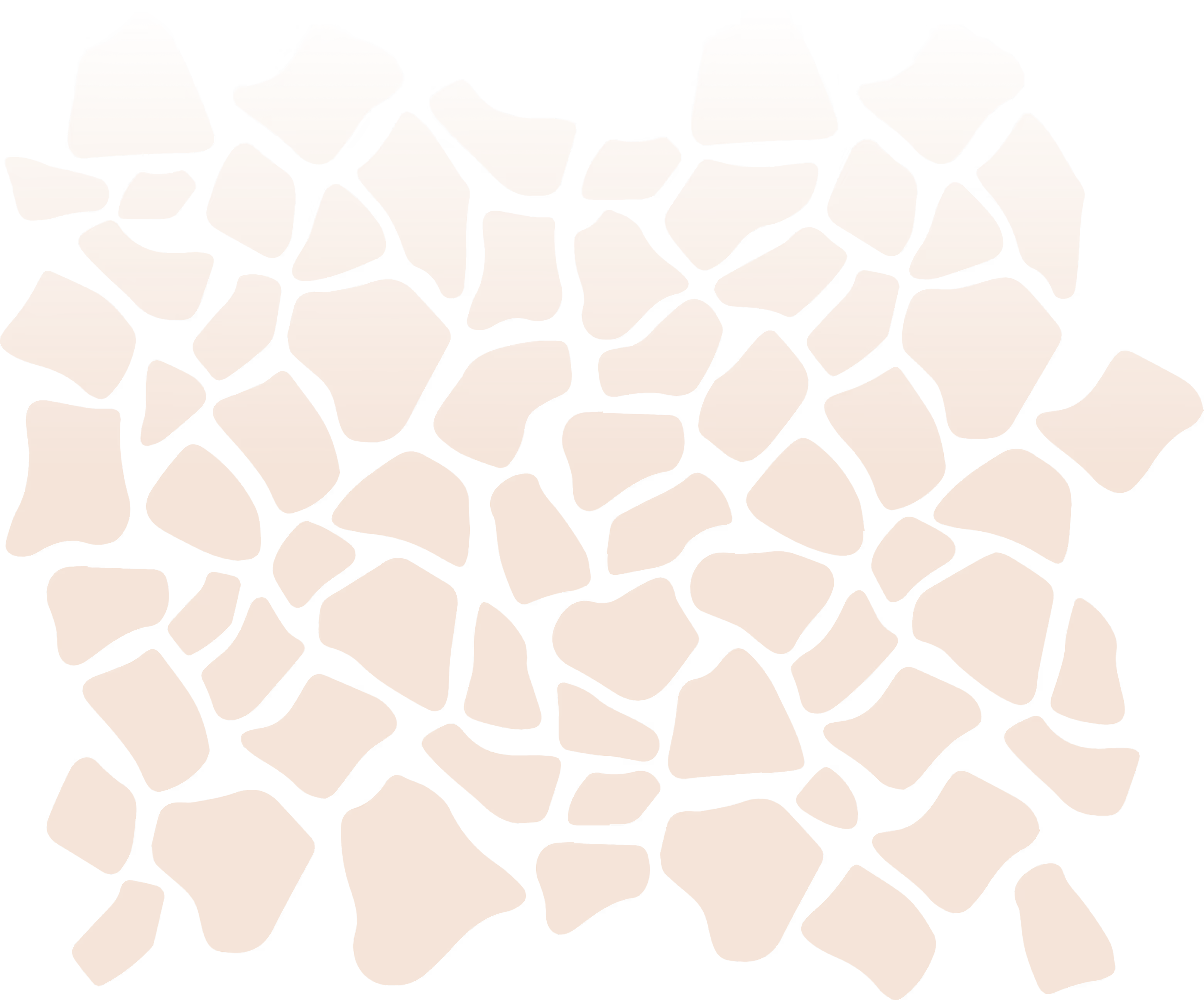Pattern of irregular orange stone shapes with subtle horizontal stripes on a black background.