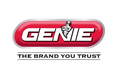 Genie brand logo with a stylized genie figure above the word and the tagline 'The Brand You Trust'.