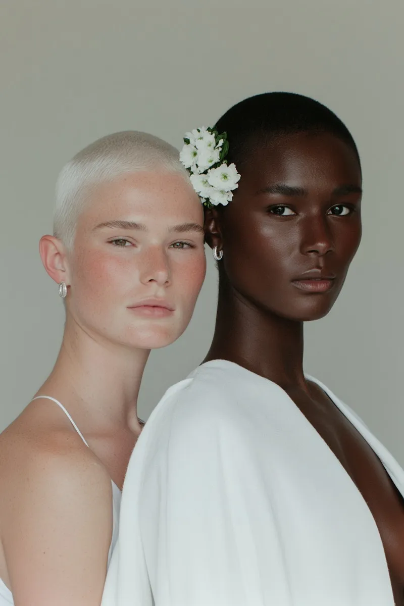 A couple of women standing next to each other.