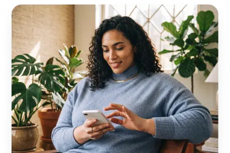 A member completing the LevelsRx eligibility assessment on a phone