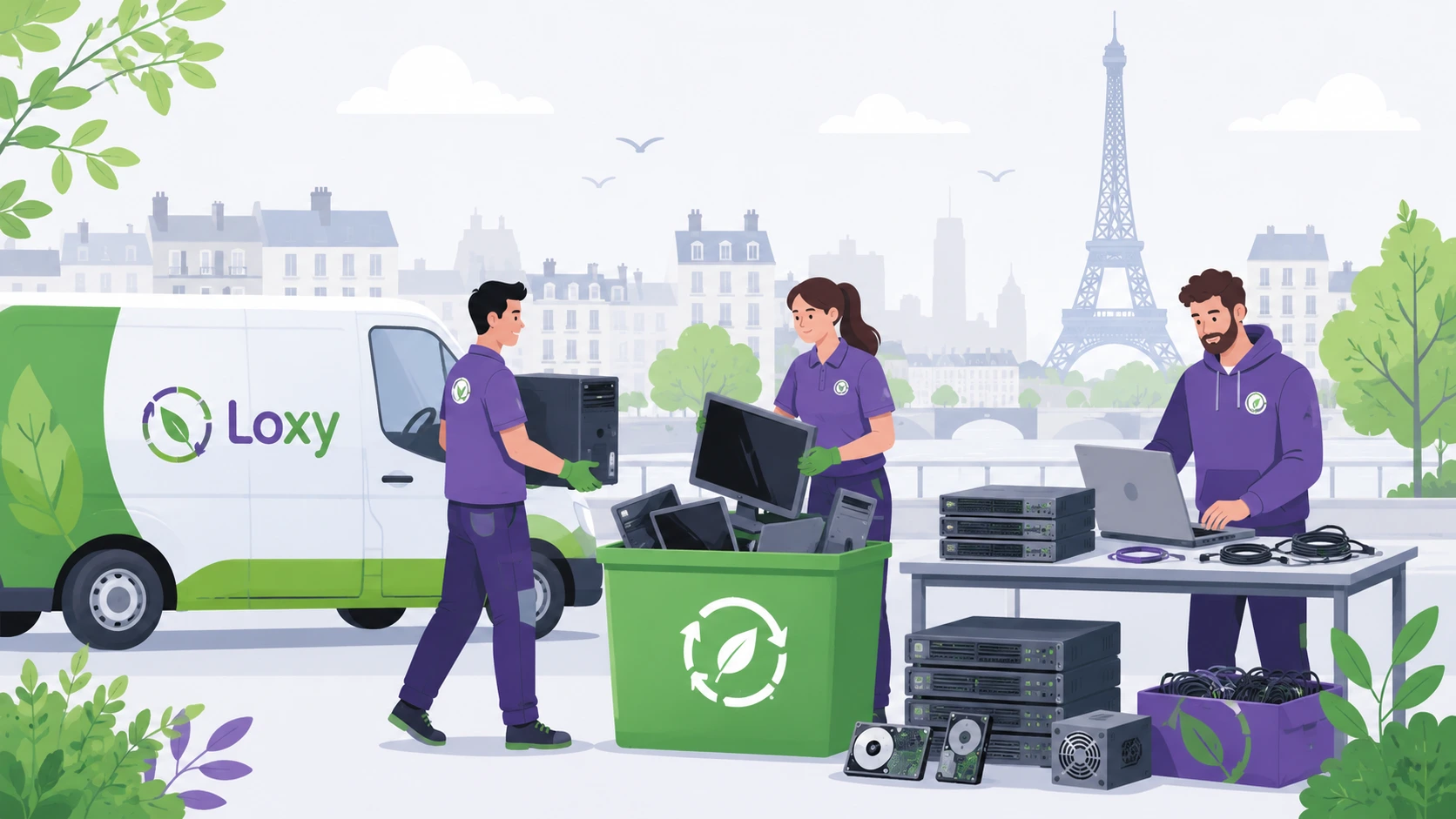 Collecte de matériel informatique en entreprise