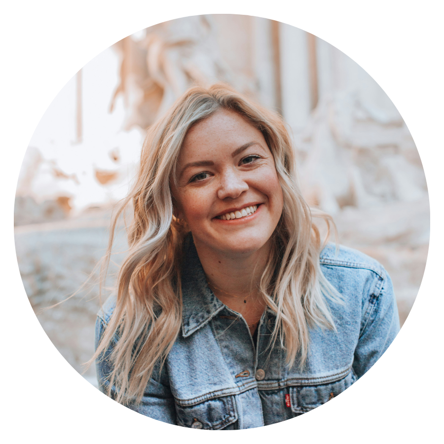 Female content creator smiling in a casual creator portrait