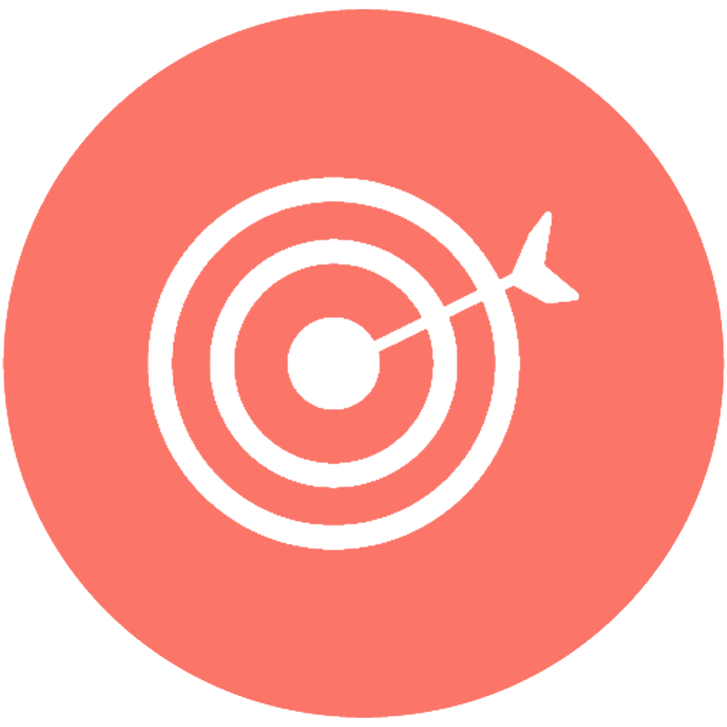 Target icon representing goal-focused creator growth strategies