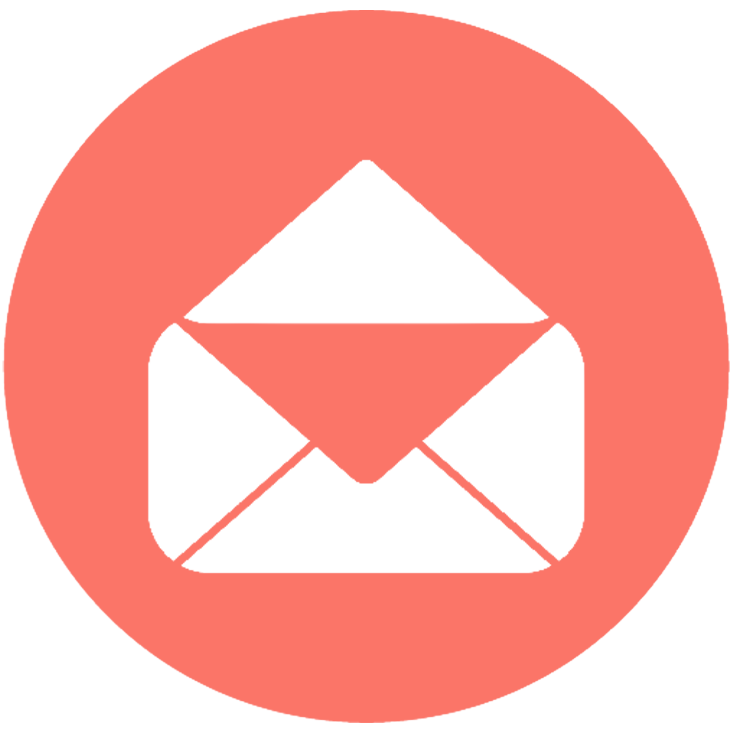 Email communication icon representing creator outreach and updates